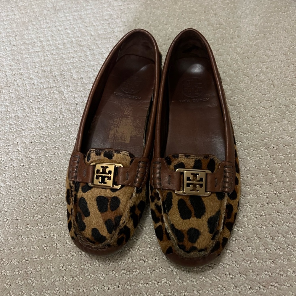 Tory Burch Leopard Print Loafers